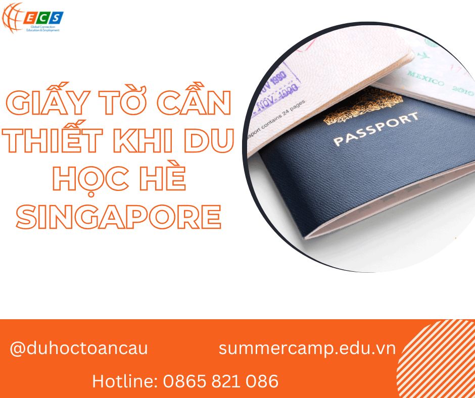 Giấy tờ cần thiết khi tham gia du học hè Singapore