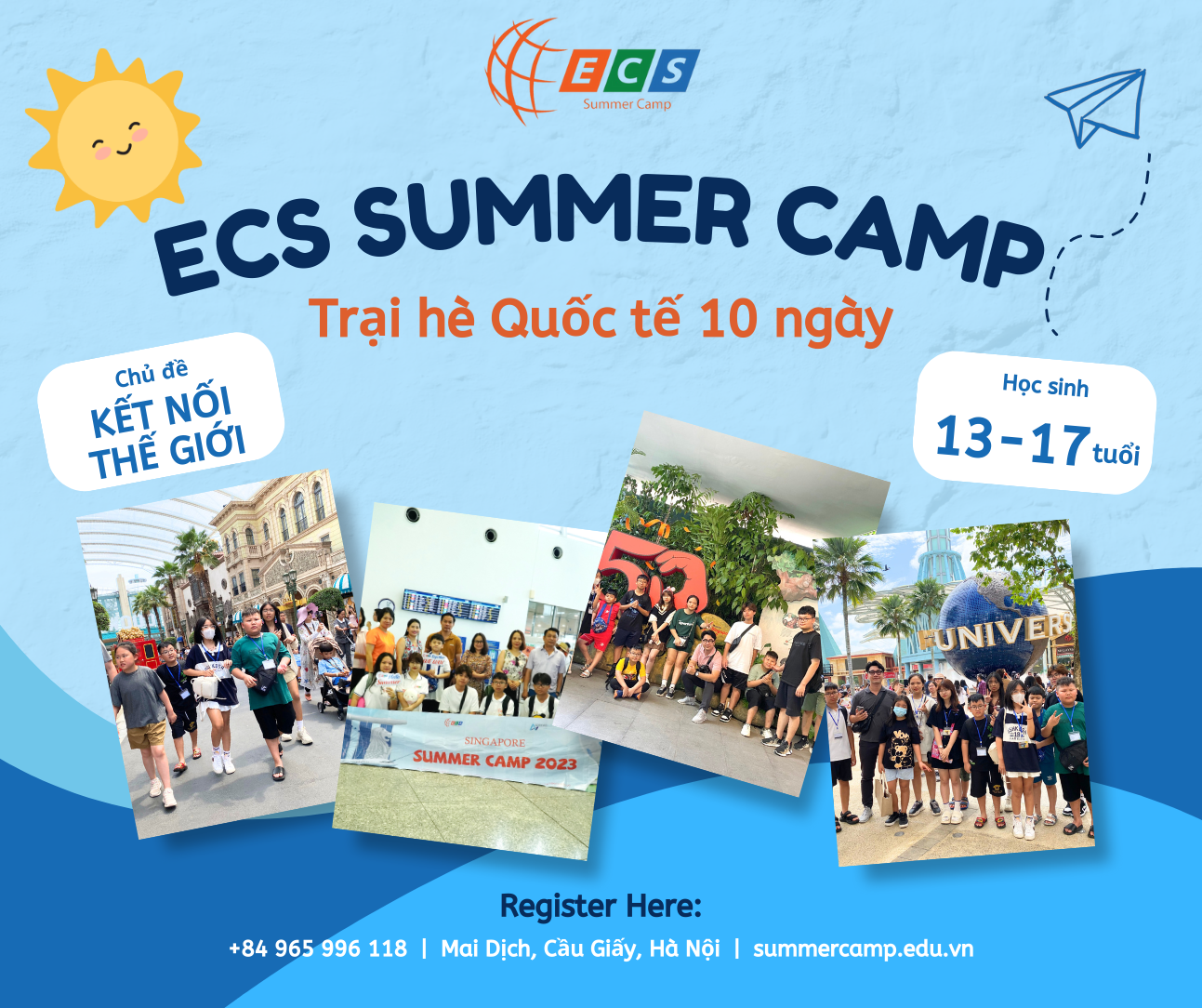 Trại hè 10 ngày “Kết nối thế giới” dành cho học sinh 13-17 tuổi